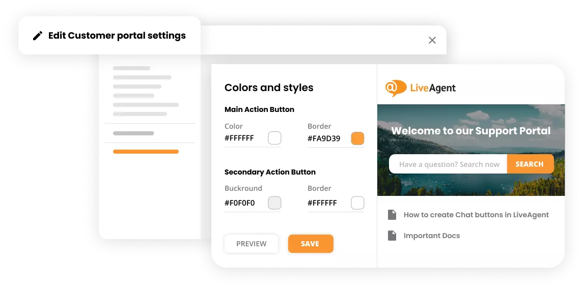 具有可自定义品牌的知识库