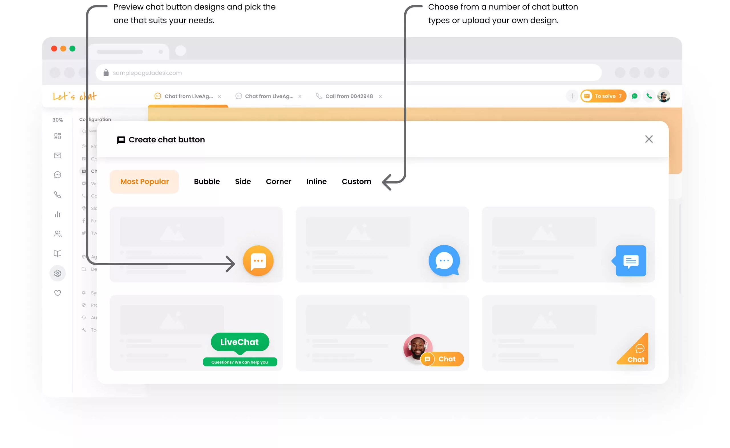 LiveAgent 中的实时输入视图