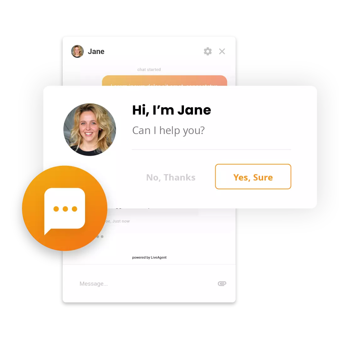 LiveAgent主动聊天邀请
