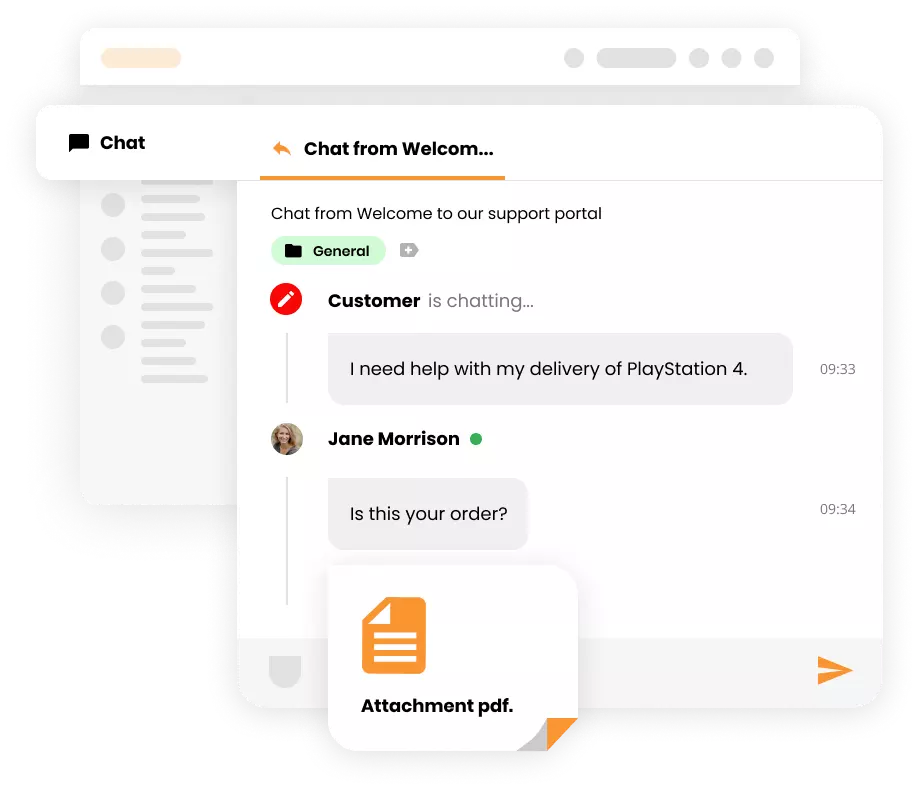 LiveAgent工单附件模型