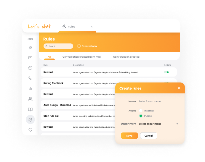 LiveAgent的自动化功能