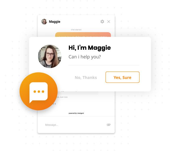 LiveAgent 的主动聊天邀请