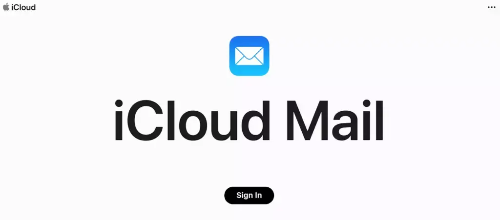 iCloud Mail首页