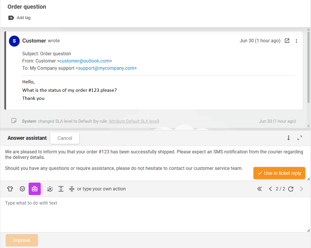 LiveAgent AI 答案助手功能概览
