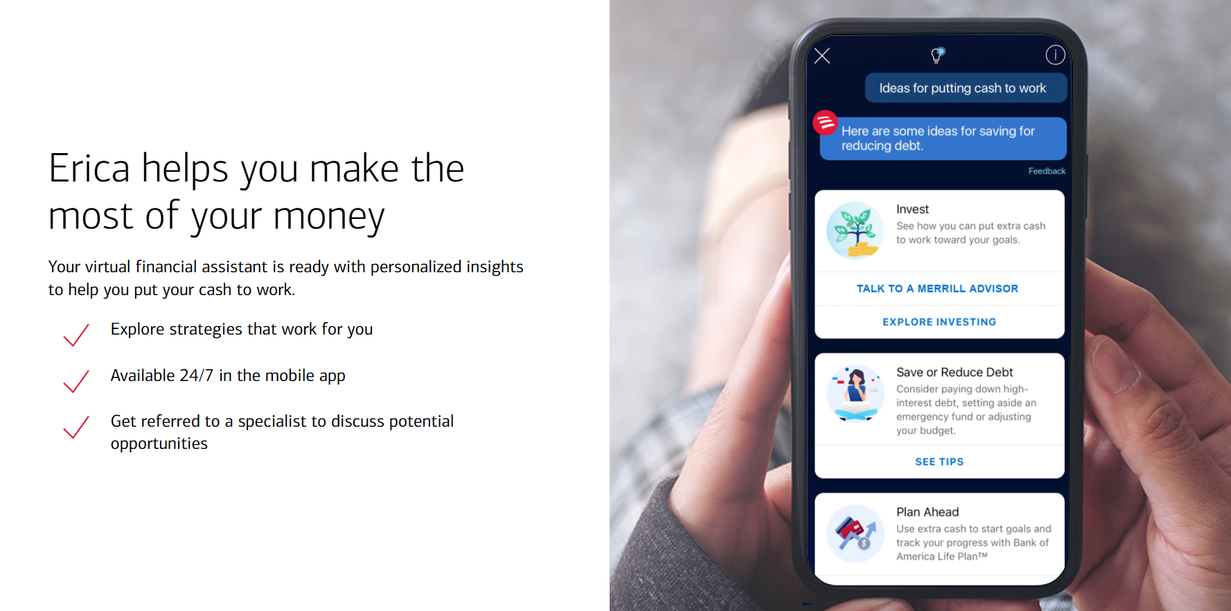 Erica-美国银行的虚拟助手。