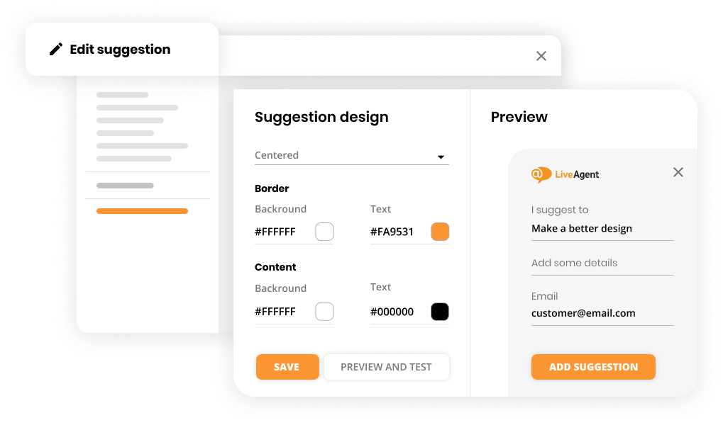 帮助台软件中的反馈和建议功能 - LiveAgent
