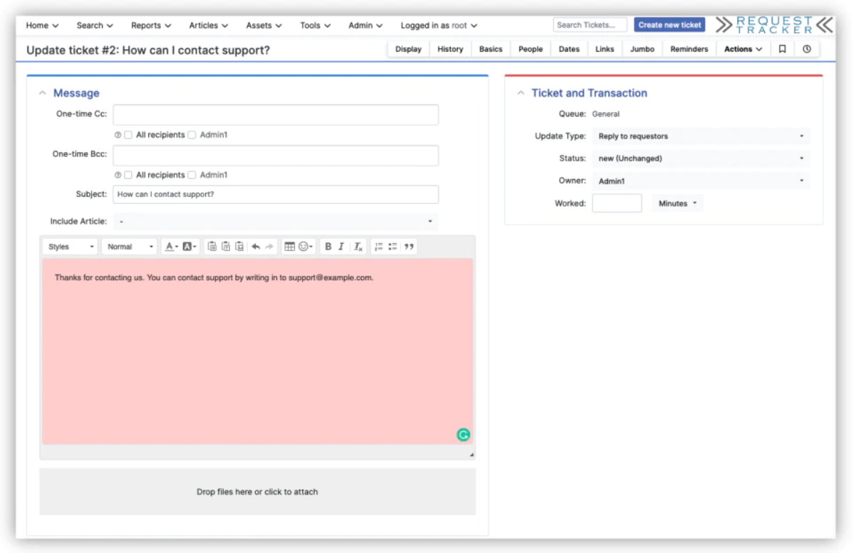 Request Tracker开源票务系统