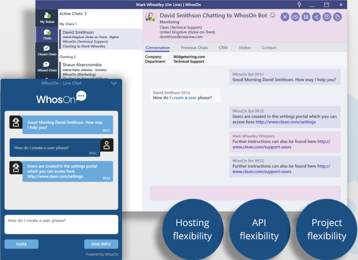 WhosOn实时聊天概览