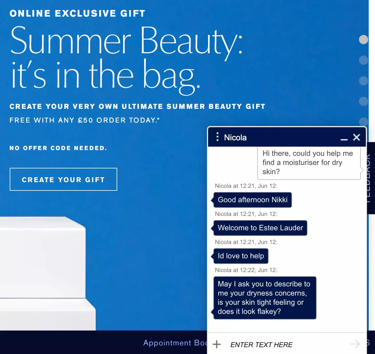 雅诗兰黛实时聊天示例