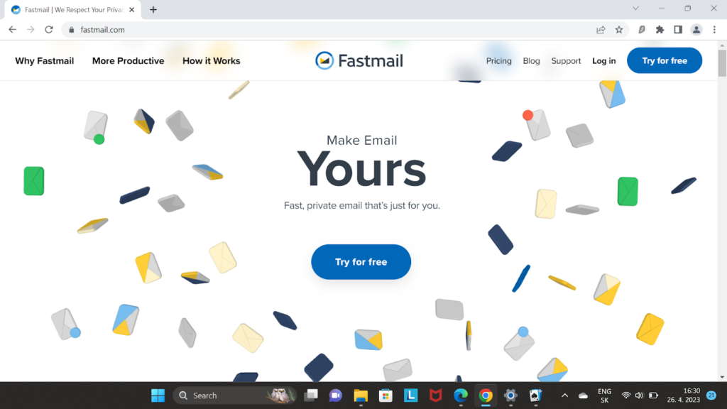Fastmail主页