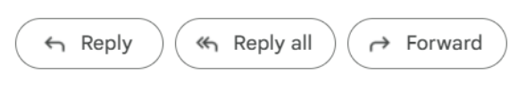 Gmail中的回复、全部回复和转发按钮