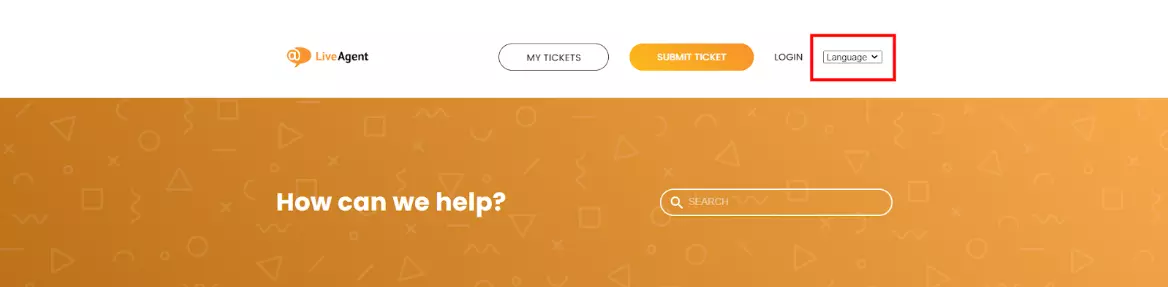 LiveAgent - 知识库语言设置