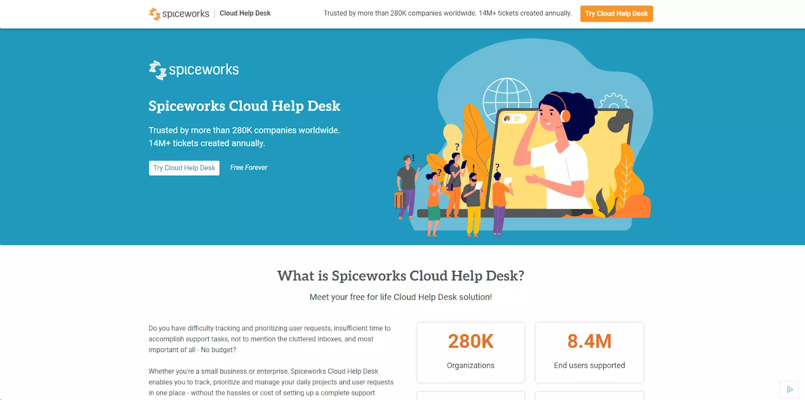 Spiceworks主页 - 免费服务台和工单软件