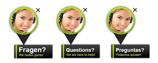 多语言聊天小部件示例