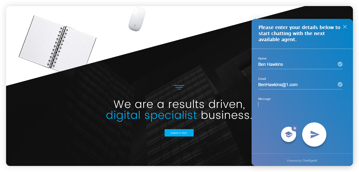 企业联系表单示例