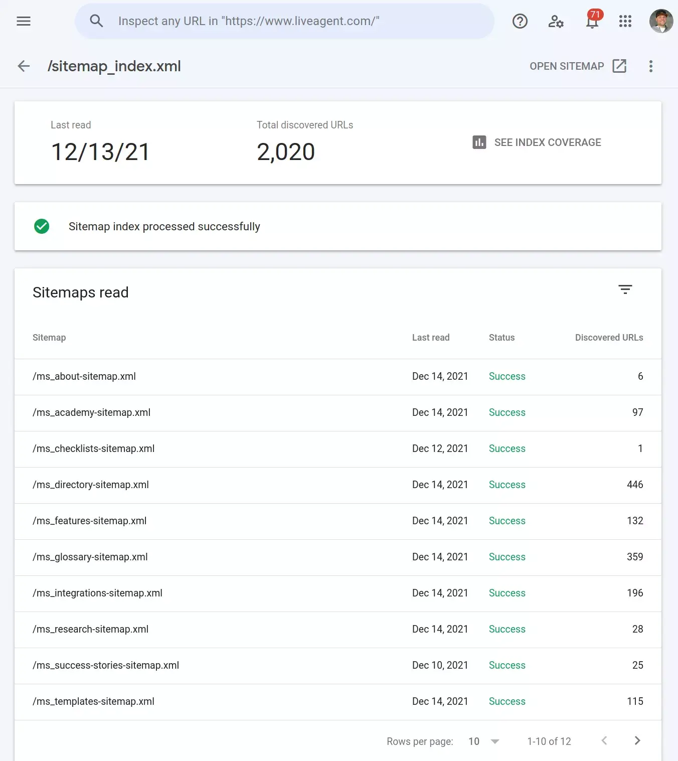 添加您网站的所有网站地图