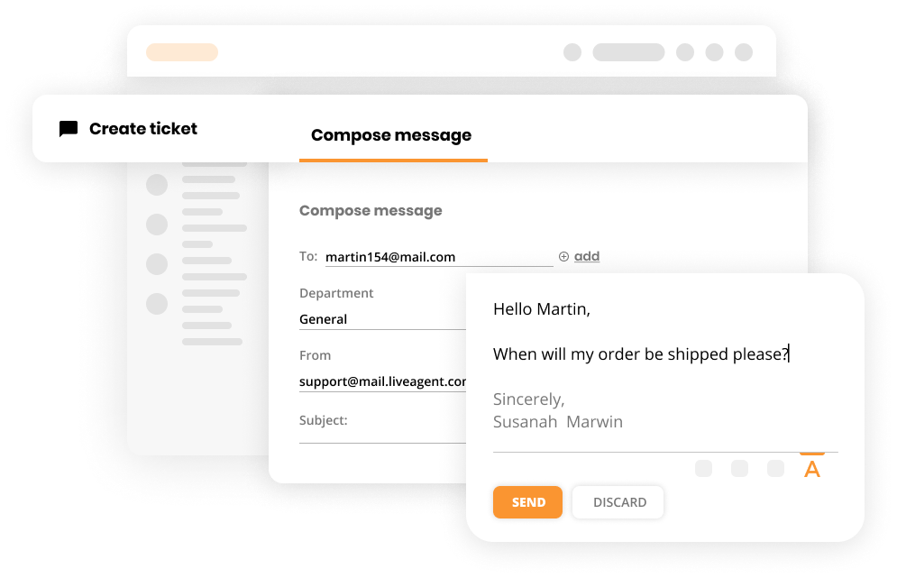 在帮助台软件中创建工单 - LiveAgent