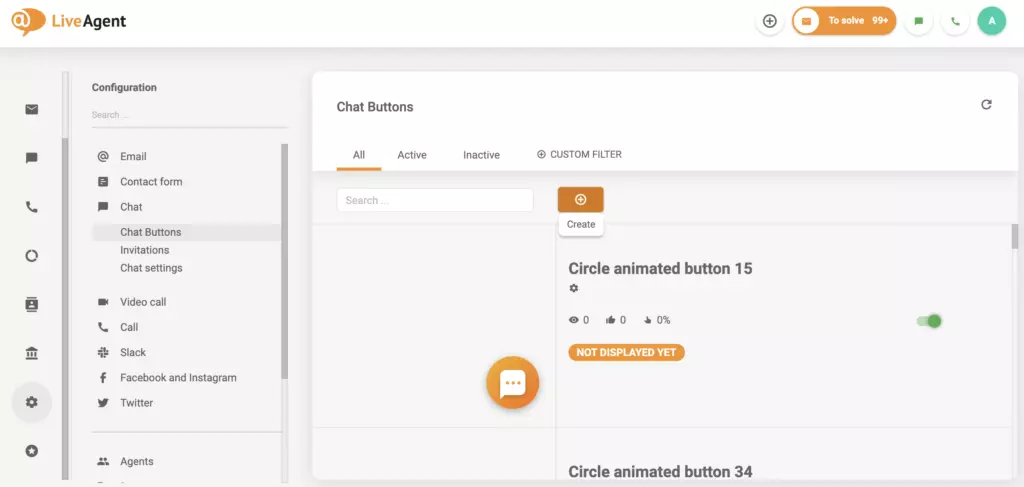 LiveAgent的聊天部分设置