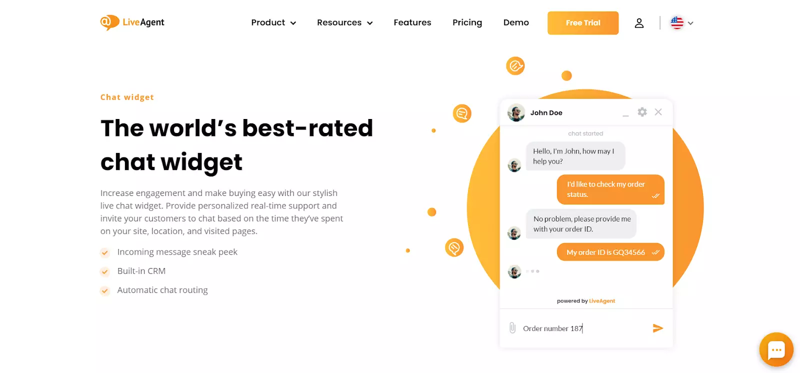 LiveAgent best rated chat