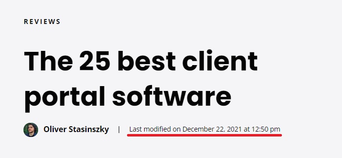 实施最后更新日期