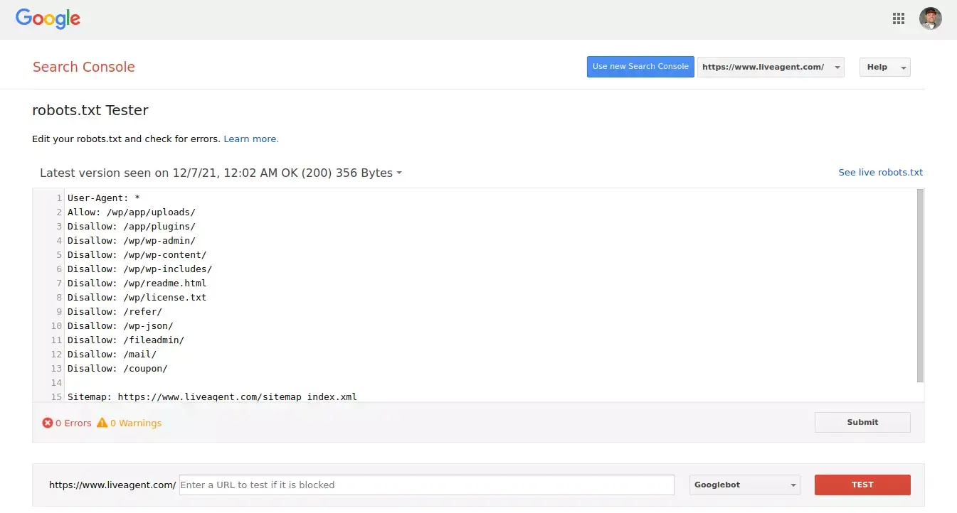 robots.txt 测试工具