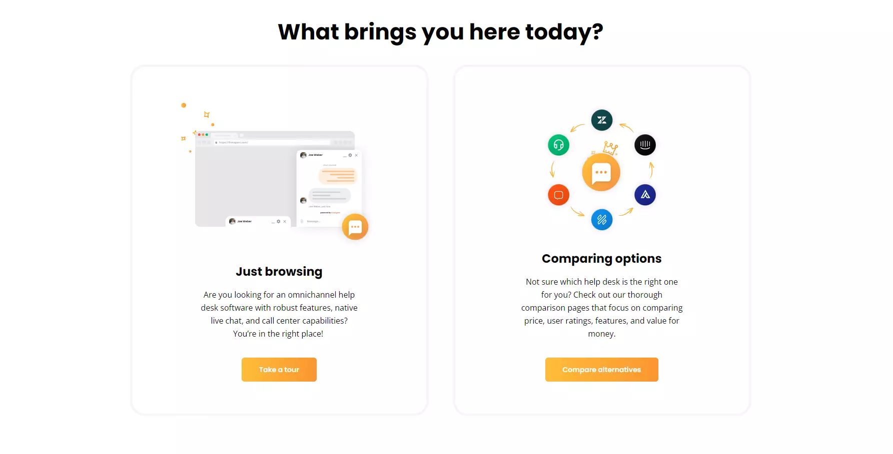 LiveAgent的CTA示例