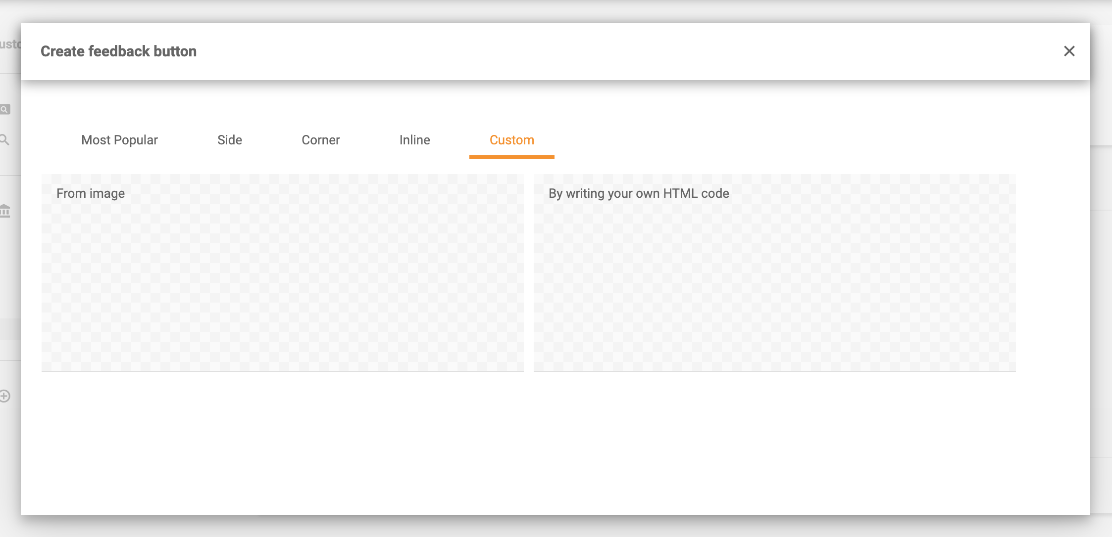 自定义反馈按钮