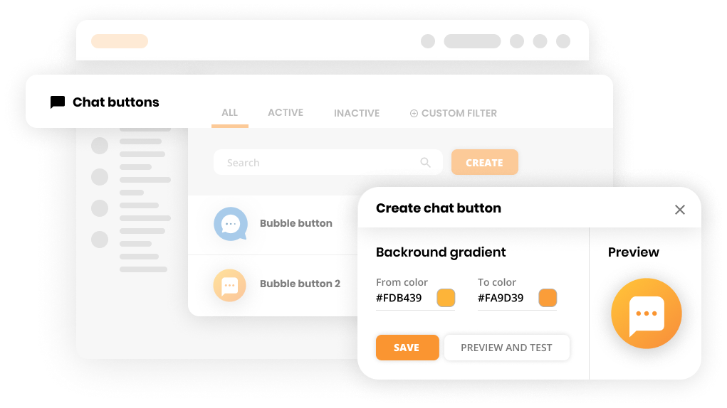 在线聊天连接模型