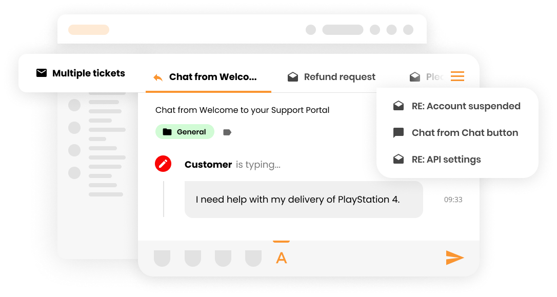 多个工单标签页模型