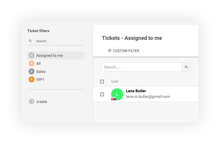 Tickets assigned to agent in LiveAgent