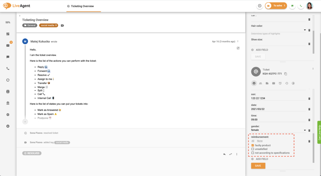 工单字段复选框组示例