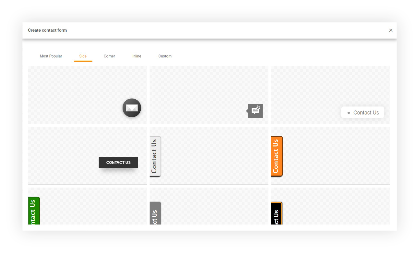 Contact form gallery