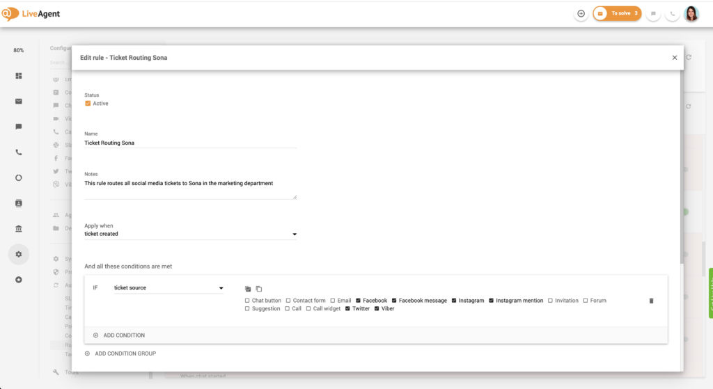 Setting up ticket routing rules - Part 1