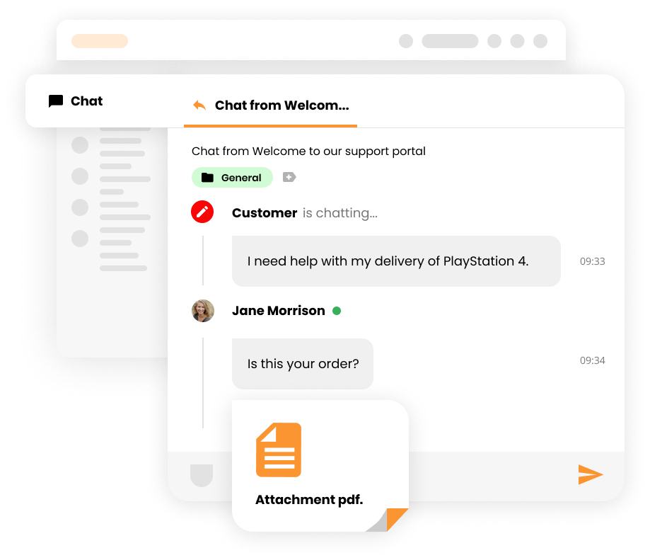 在工单中添加附件 - LiveAgent 帮助台功能