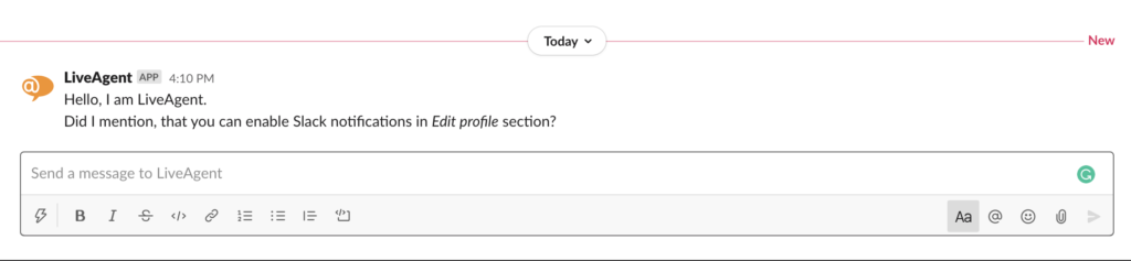 Urgent notification in Slack