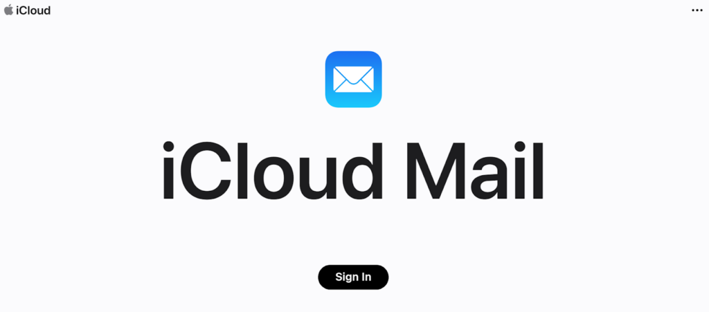 iCloud Mail主页