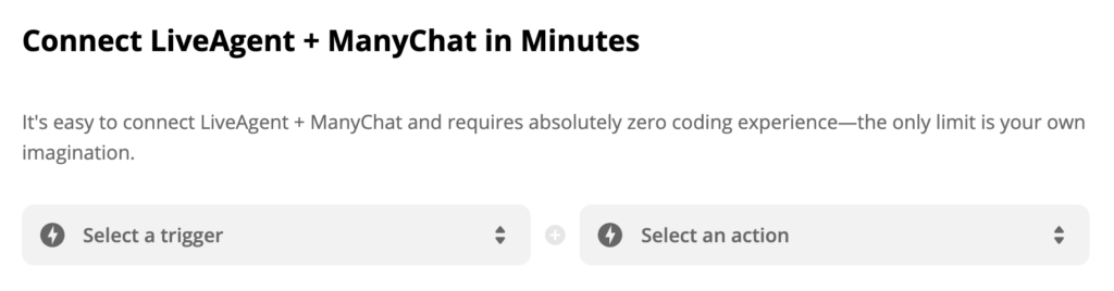 在 Zapier 中选择触发器和操作