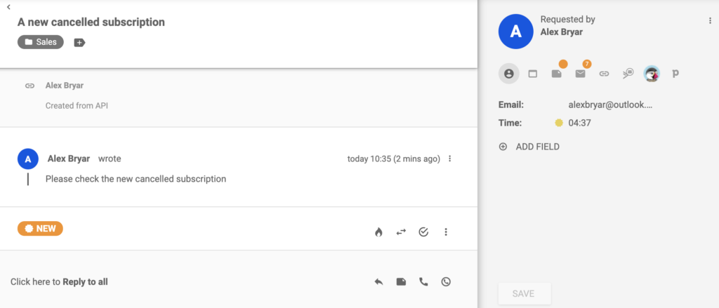 关于新取消订阅的工单