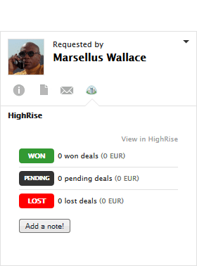 Highrise LiveAgent集成