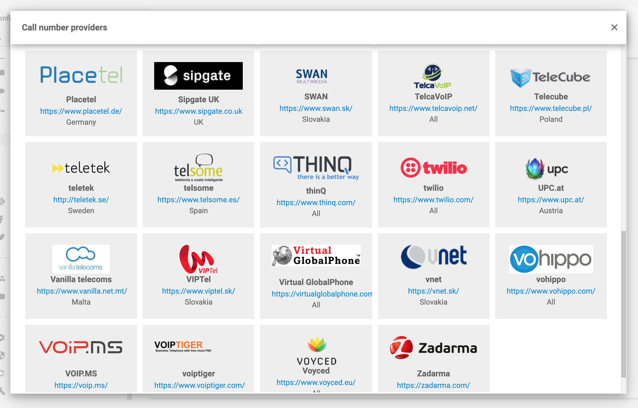 Swan VoIP partner in LiveAgent