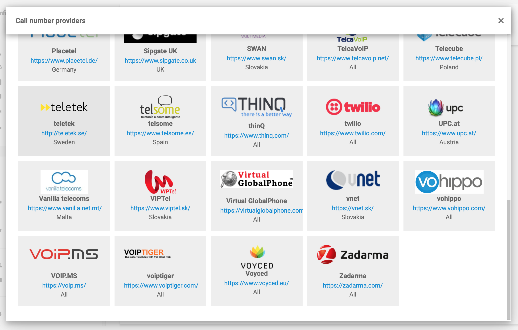 Voyced VoIP提供商LiveAgent