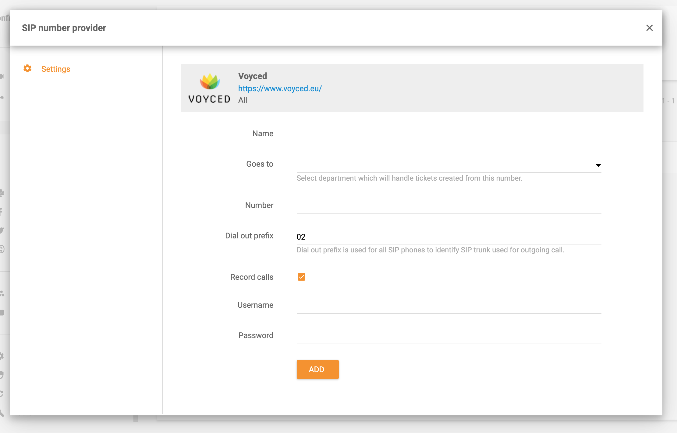 Voyced在LiveAgent中的集成