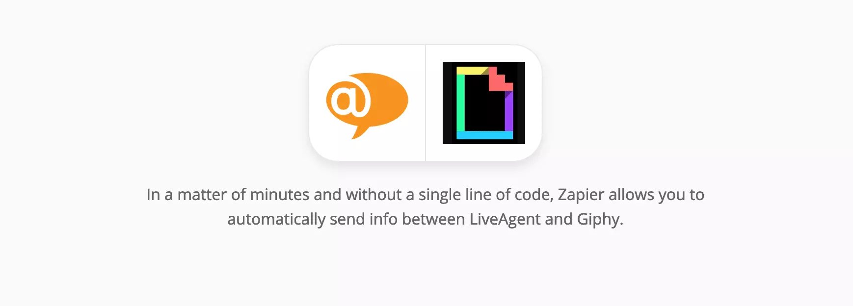 Zapier 上的 LiveAgent 和 Giphy 集成