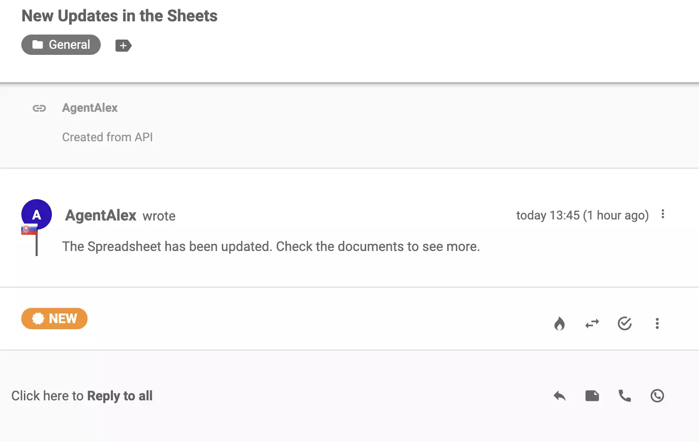 与 Google Forms 成功集成后到达工单系统的新工单
