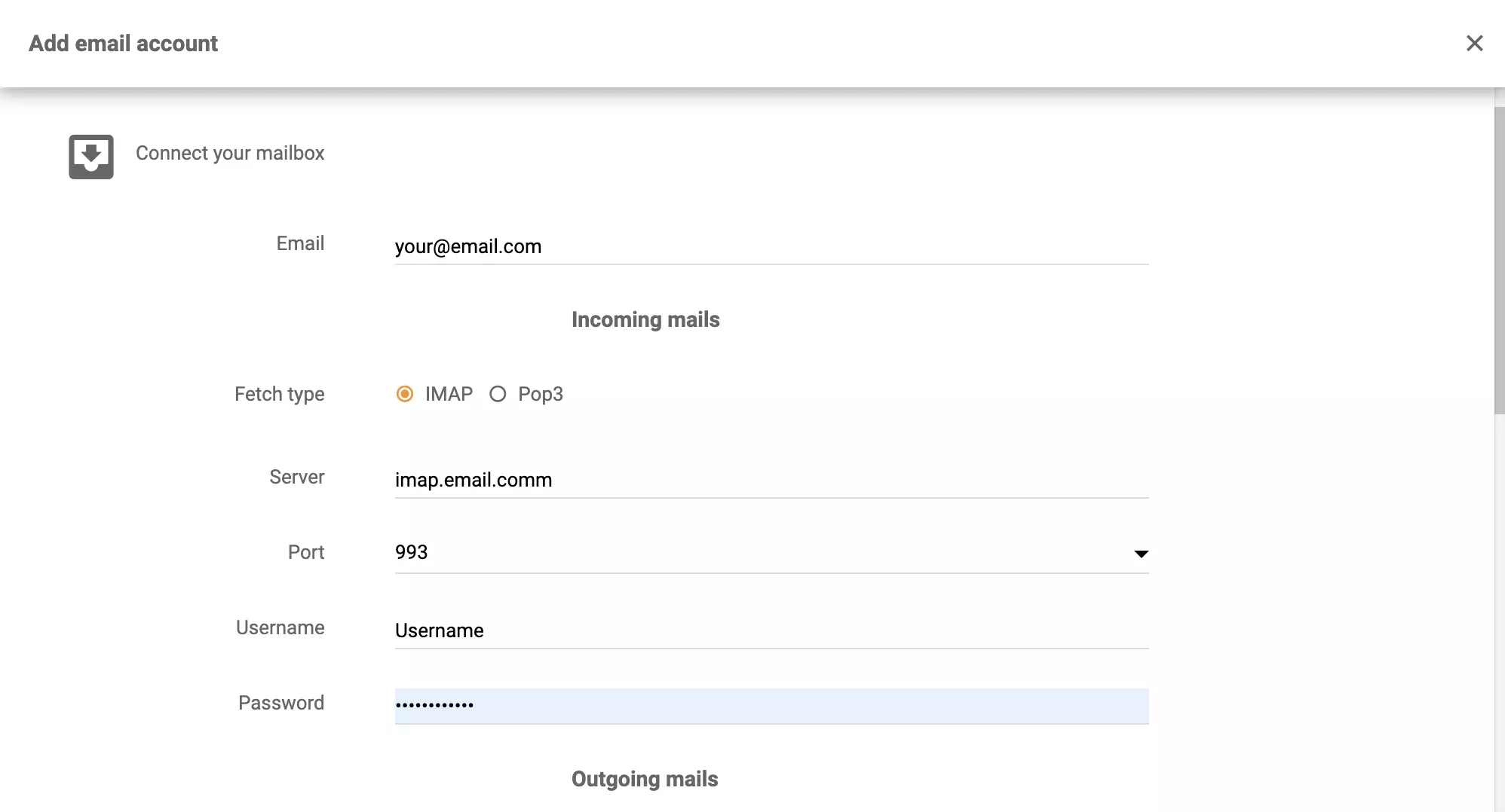 LiveAgent中的hMailServer集成配置