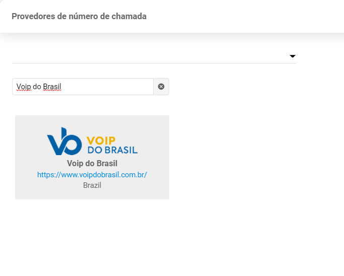 搜索 Voip do Brasil