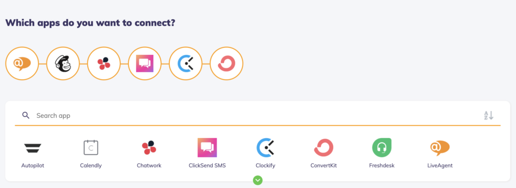显示 Integrately 应用连接可能性的图片