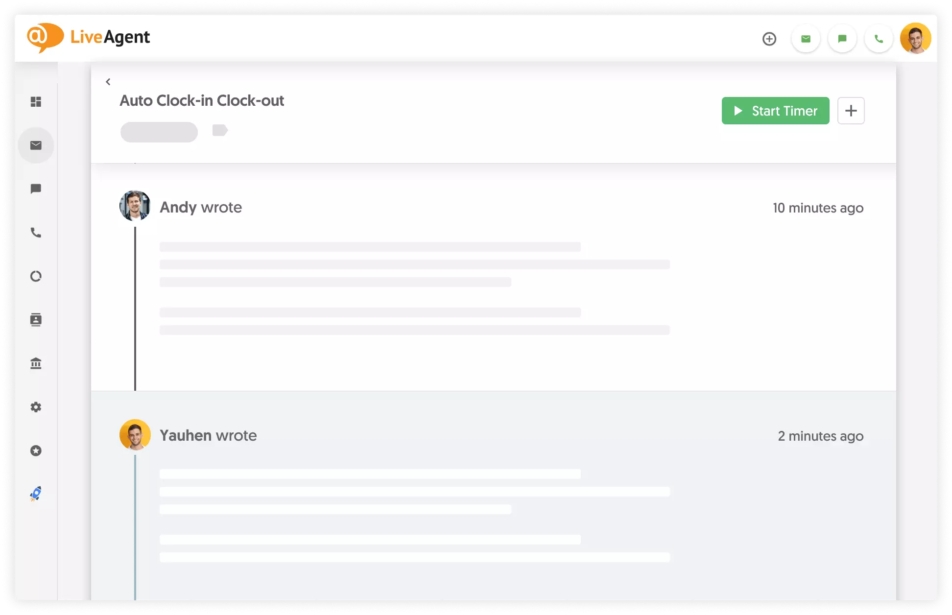 LiveAgent使用Everhour跟踪时间