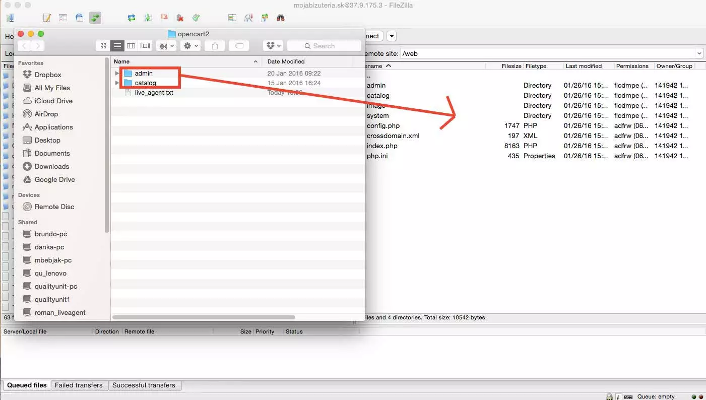 OpenCart LiveAgent集成 - 上传文件