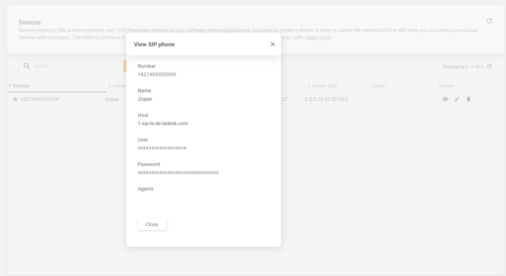 显示在LiveAgent中查找SIP设备详细信息位置的图片